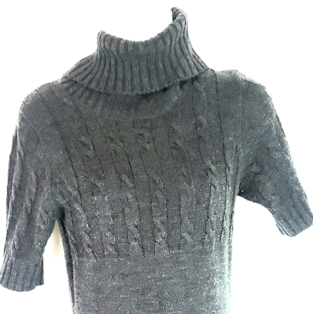 City Triangles Grey Sweater Mini Womens Dress M
